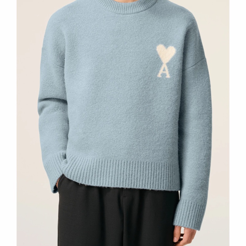 Ami Paris 男女同款 羊毛圓領毛衣XL XXL碼-1