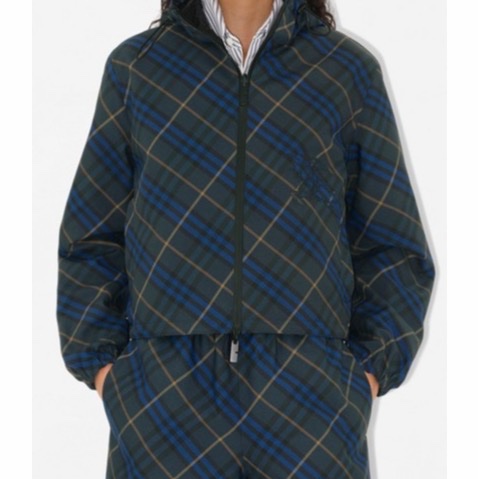 Burberry 女士 格紋長袖夾克XS S碼-1