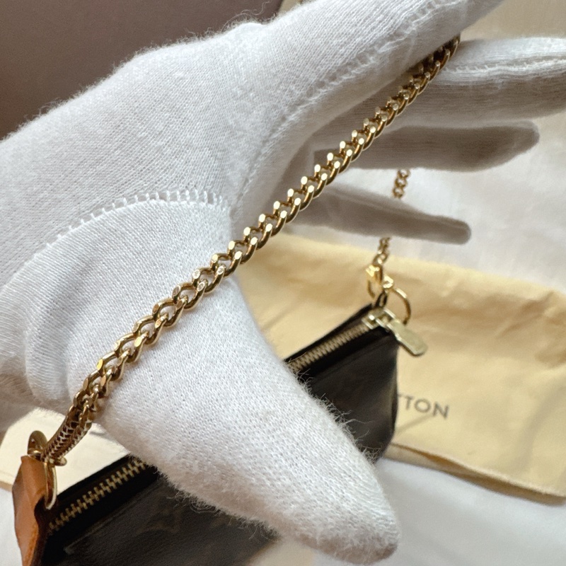 全新Louis Vuitton 老花迷你麻將包Monogram mini LV麻將包 LV手提包-14