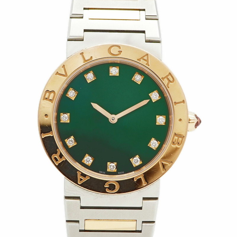 寶格麗 BBP33SG 綠色錶盤女士腕錶-0
