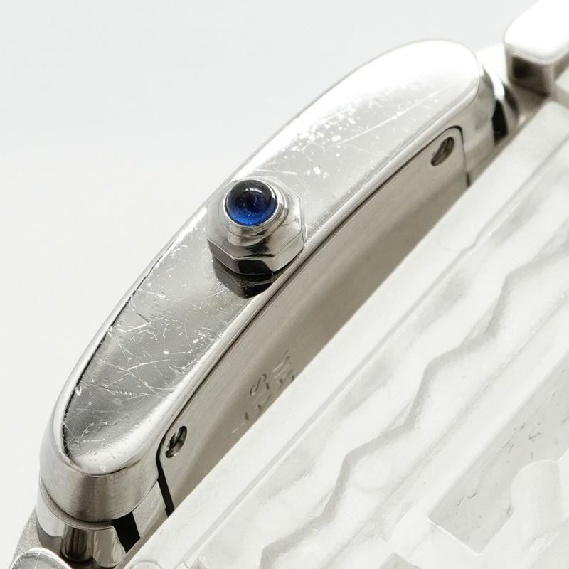 卡地亞 Tank Française SM W51008Q3 象牙色錶盤女士腕錶-9