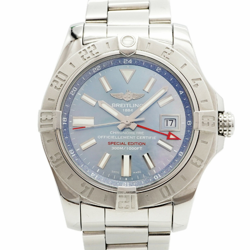 百年靈復仇者二代 A32390 藍色錶盤男士腕錶-0