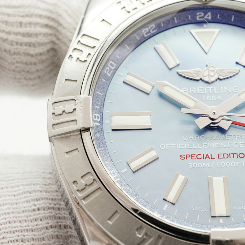 百年靈復仇者二代 A32390 藍色錶盤男士腕錶-6