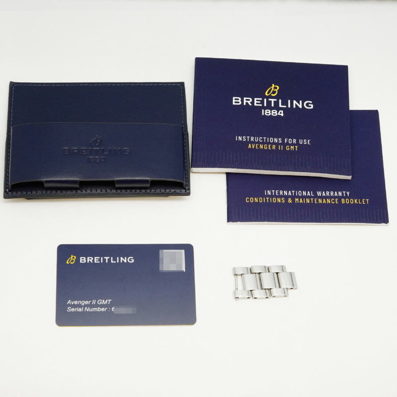 百年靈復仇者二代 A32390 藍色錶盤男士腕錶-9