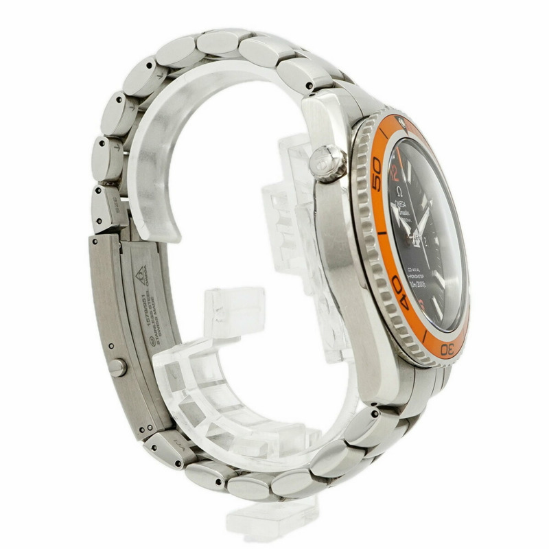 歐米茄海馬系列 2209.50 黑色錶盤男士腕錶-2