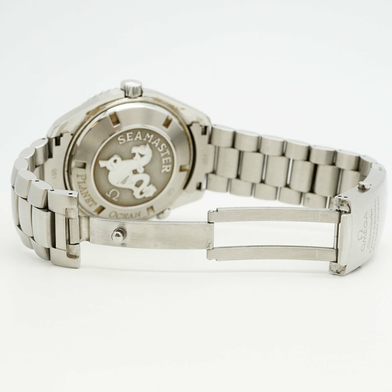 歐米茄海馬系列 2209.50 黑色錶盤男士腕錶-3