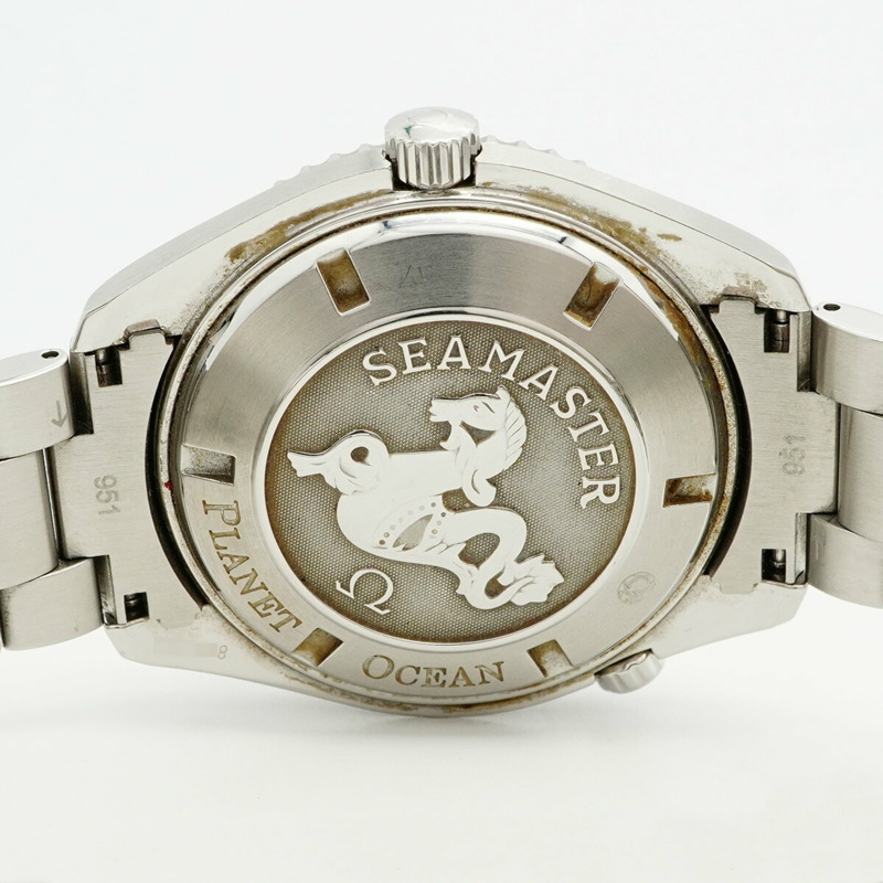 歐米茄海馬系列 2209.50 黑色錶盤男士腕錶-4