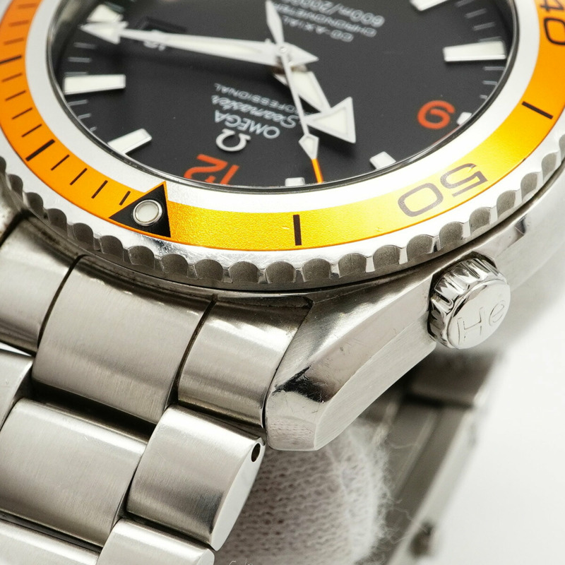 歐米茄海馬系列 2209.50 黑色錶盤男士腕錶-7