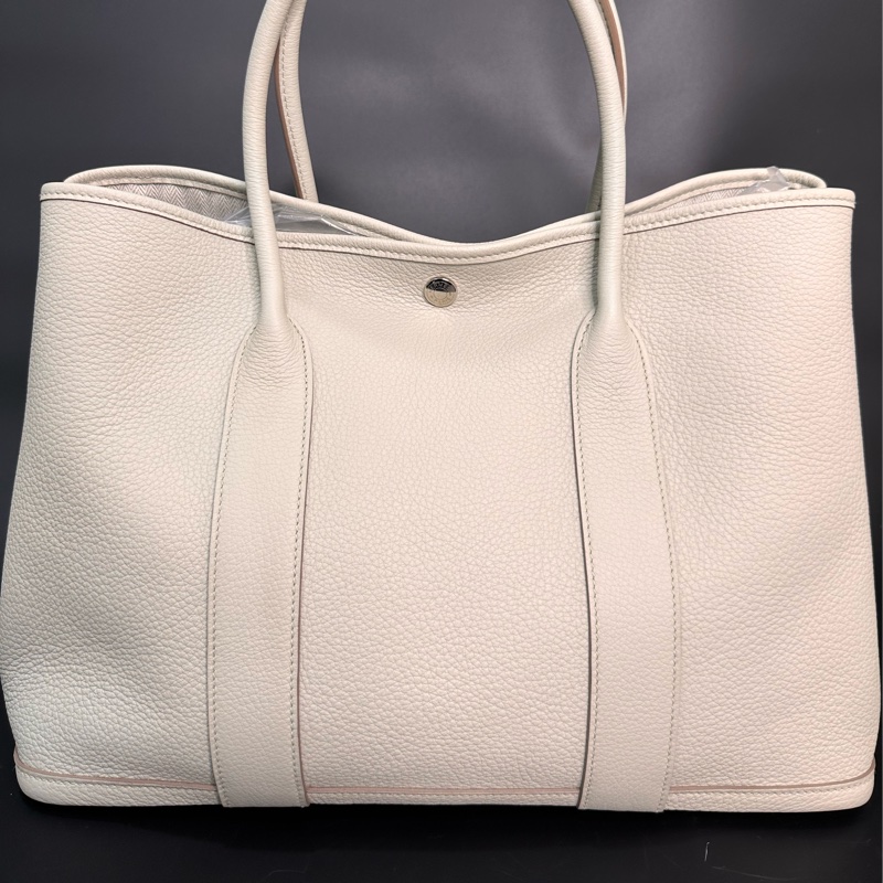 HERMÈS Tasche garden party 36 Benton 8L 冰川白-6
