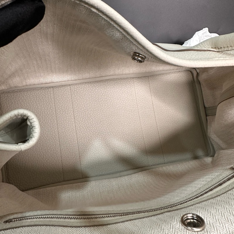HERMÈS Tasche garden party 36 Benton 8L 冰川白-8