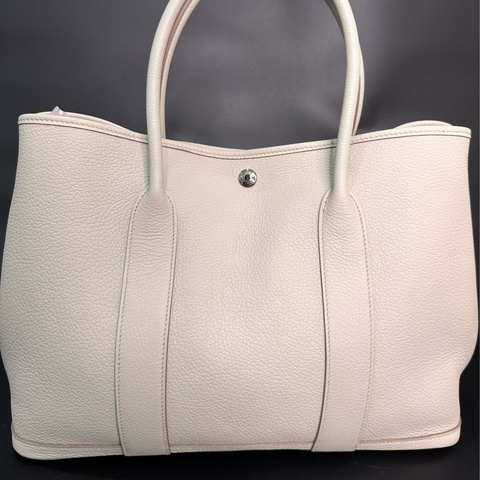 HERMÈS Tasche garden party 36 Benton 8L 冰川白