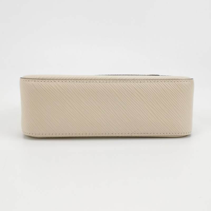 Louis Vuitton (LV)Marellini牛皮水波紋字母Logo子母包單肩包晶片款-5