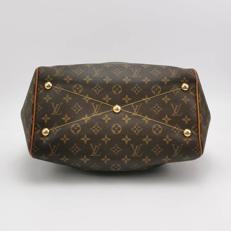 Louis Vuitton (LV)Tivoli大號植鞣革Monogram印花褶襉肩包-5