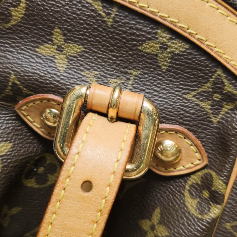 Louis Vuitton (LV)Tivoli大號植鞣革Monogram印花褶襉肩包-12