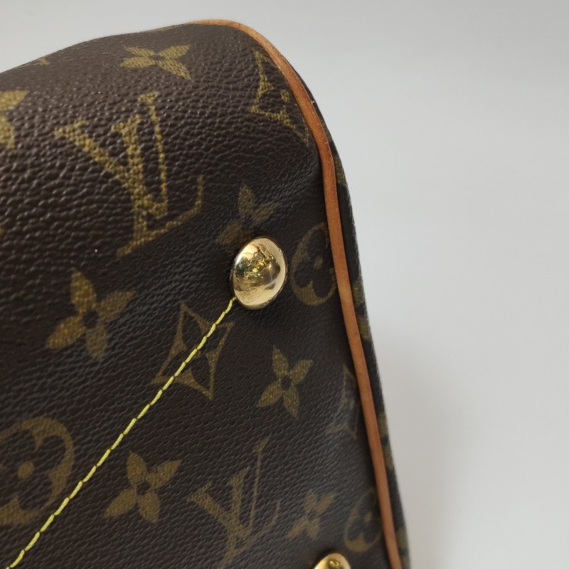 Louis Vuitton (LV)Tivoli大號植鞣革Monogram印花褶襉肩包-13