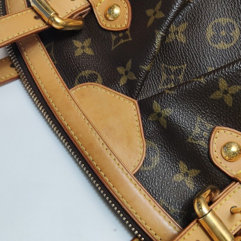 Louis Vuitton (LV)Tivoli大號植鞣革Monogram印花褶襉肩包-16