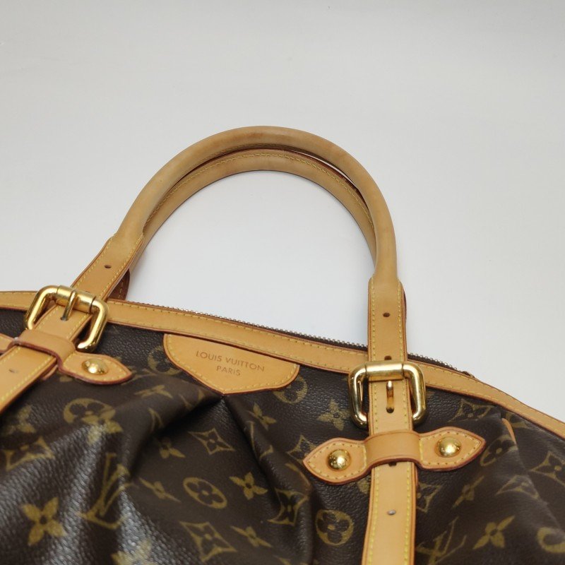 Louis Vuitton (LV)Tivoli大號植鞣革Monogram印花褶襉肩包-18