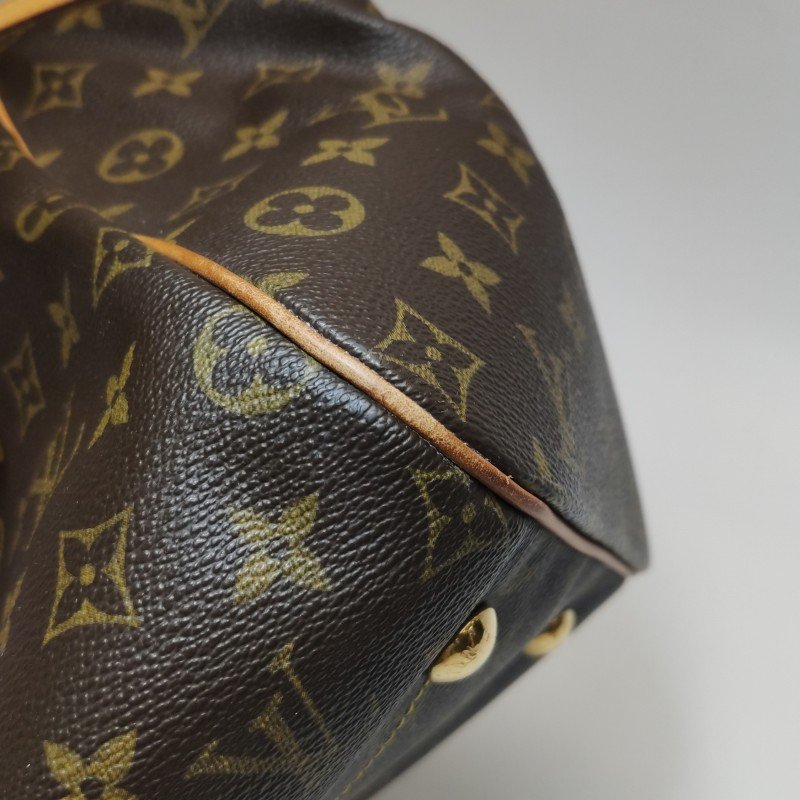 Louis Vuitton (LV)Tivoli大號植鞣革Monogram印花褶襉肩包-30