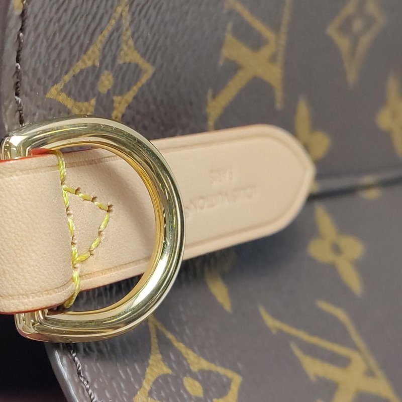 Louis Vuitton (LV) NEONOEBB植鞣革Monogram印花抽繩斜背包晶片款-8