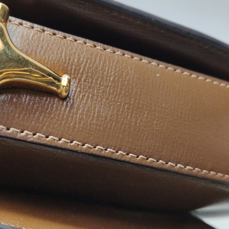 Gucci 1955中牛皮GG老花馬銜扣斜背包-18