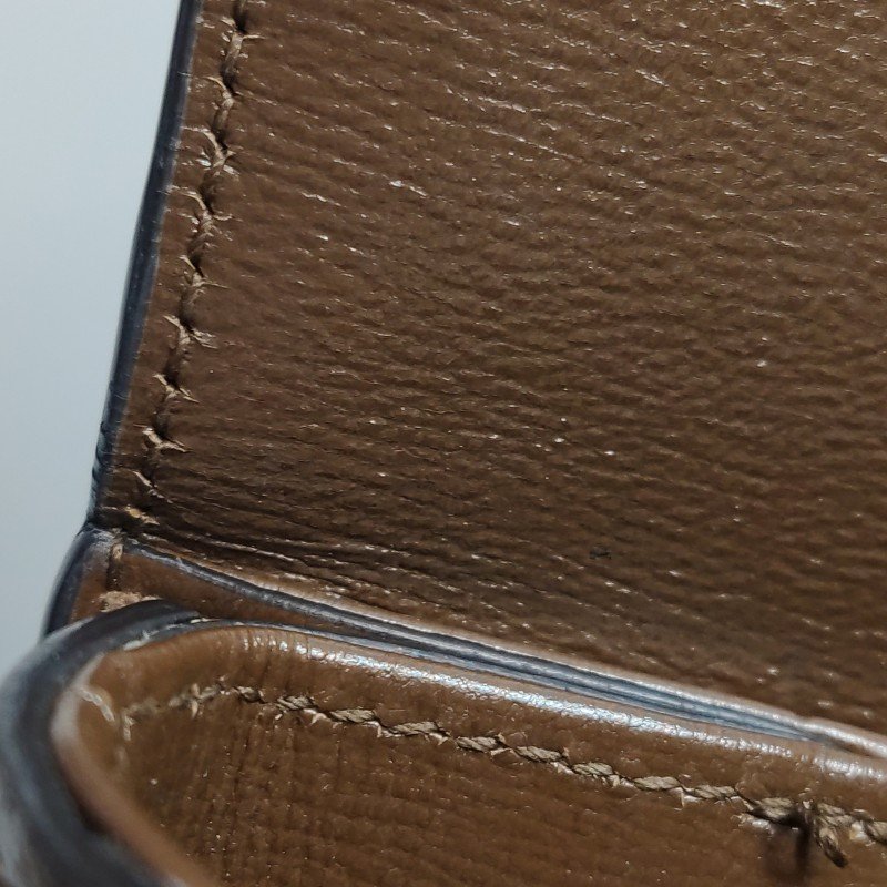 Gucci 1955中牛皮GG老花馬銜扣斜背包-23