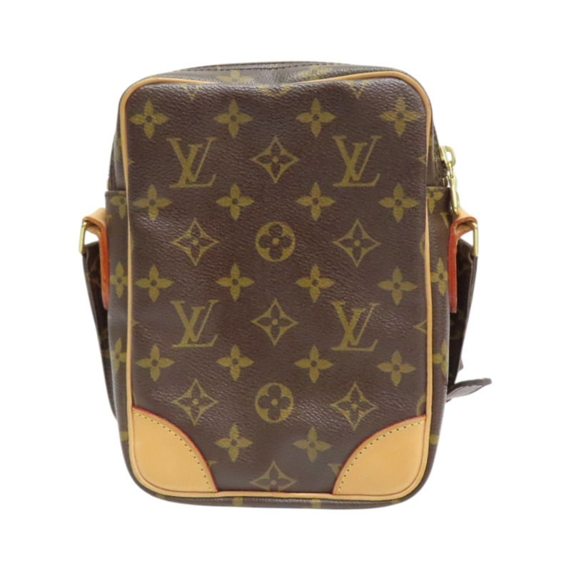 棕色 原花 PVC塗層帆布 Amazone 肩背包【LOUIS VUITTON LV 路易威登】 M45236-1