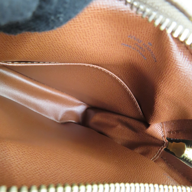 棕色 原花 PVC塗層帆布 Amazone 肩背包【LOUIS VUITTON LV 路易威登】 M45236-4