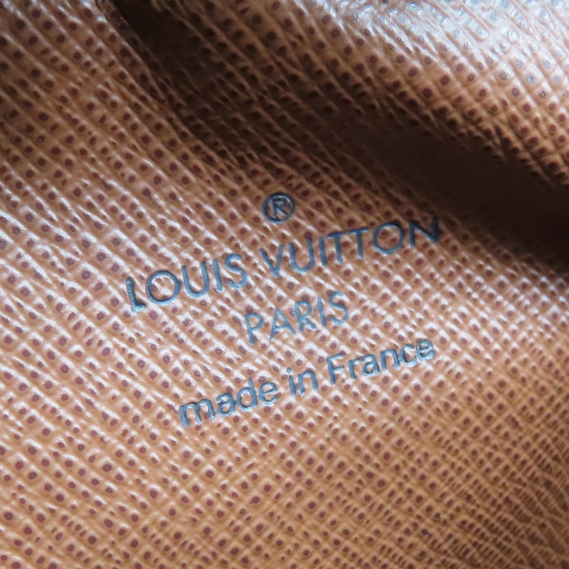 棕色 原花 PVC塗層帆布 Amazone 肩背包【LOUIS VUITTON LV 路易威登】 M45236-6