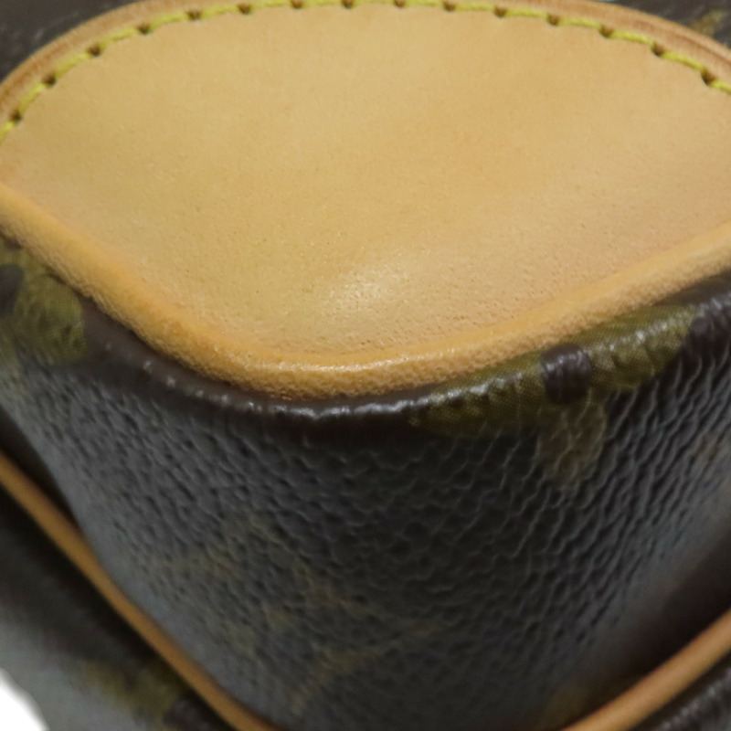 棕色 原花 PVC塗層帆布 Amazone 肩背包【LOUIS VUITTON LV 路易威登】 M45236-12