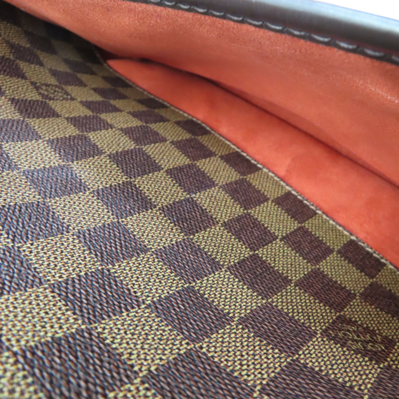 棕色 棋盤格 PVC塗層帆布 Sarria Horizontal 手提包【LOUIS VUITTON LV 路易威登】 N51282-5