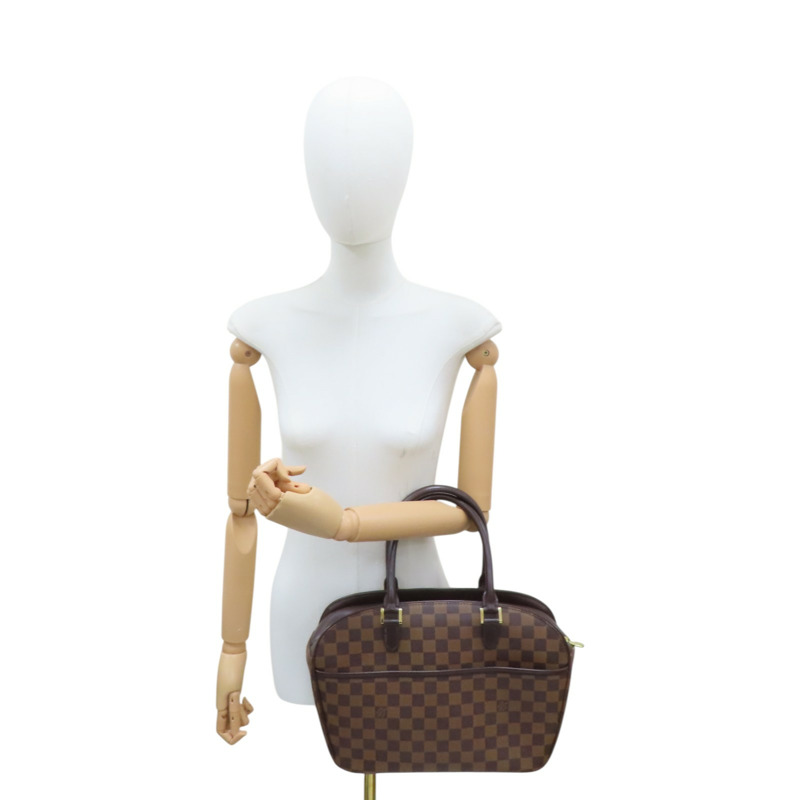 棕色 棋盤格 PVC塗層帆布 Sarria Horizontal 手提包【LOUIS VUITTON LV 路易威登】 N51282-9