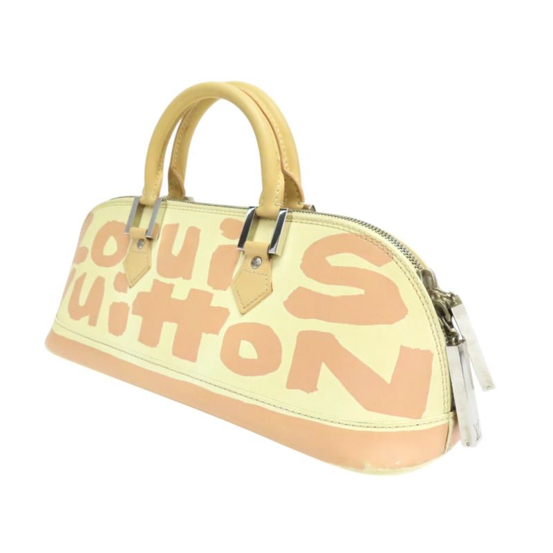 米色 牛皮 塗鴉 Alma Horizontal 手提包【LOUIS VUITTON LV 路易威登】 M92176-2