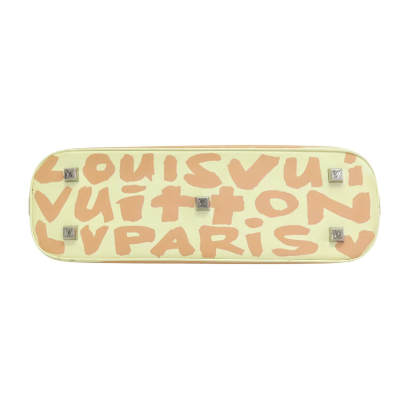 米色 牛皮 塗鴉 Alma Horizontal 手提包【LOUIS VUITTON LV 路易威登】 M92176-3