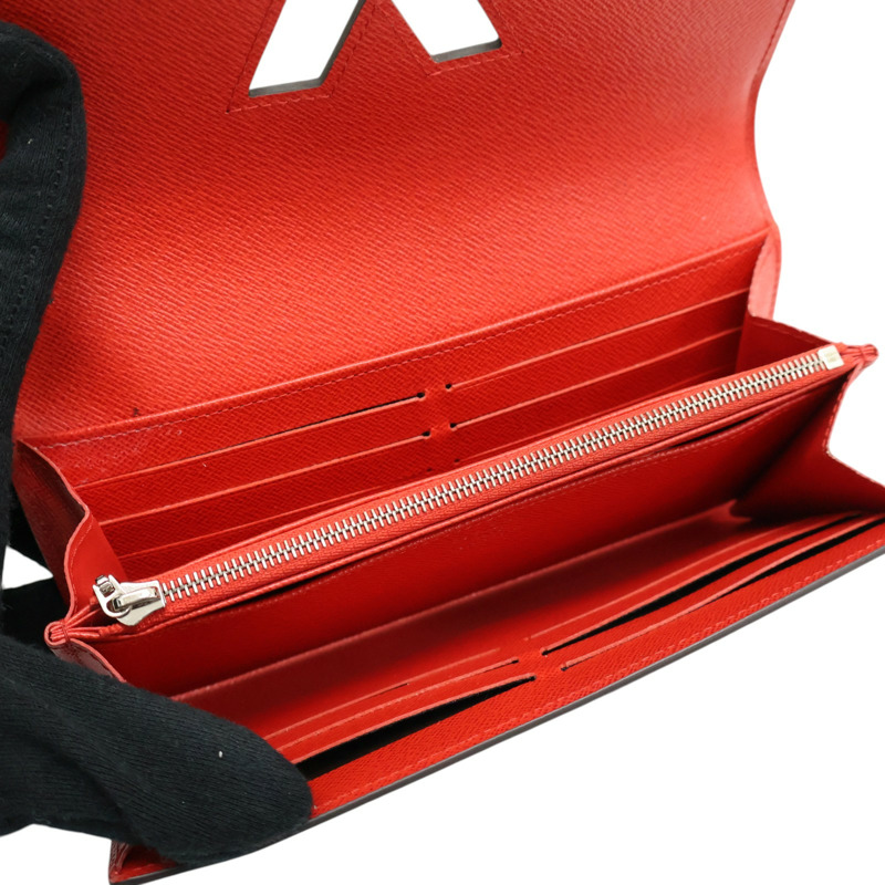 紅色 EPI水波紋 牛皮 長夾【LOUIS VUITTON LV 路易威登】 M61179-3