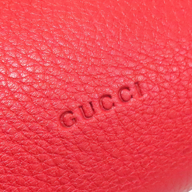 紅色 牛皮 Bamboo Daliy 兩用包【GUCCI 古馳】 370831-5