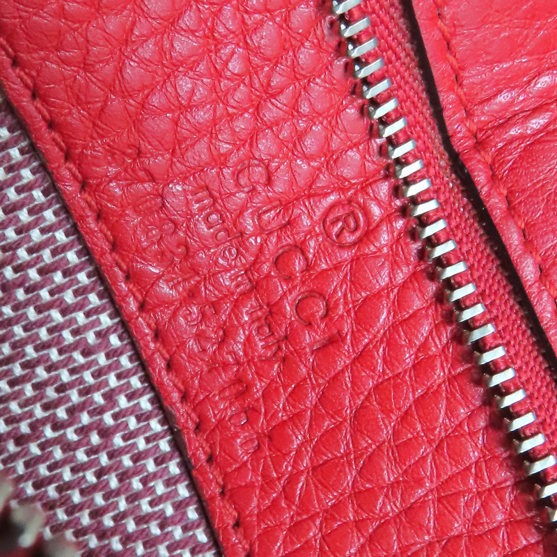紅色 牛皮 Bamboo Daliy 兩用包【GUCCI 古馳】 370831-6