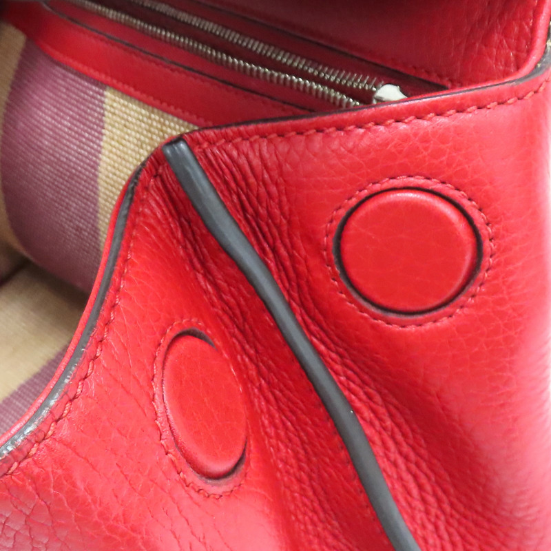 紅色 牛皮 Bamboo Daliy 兩用包【GUCCI 古馳】 370831-8