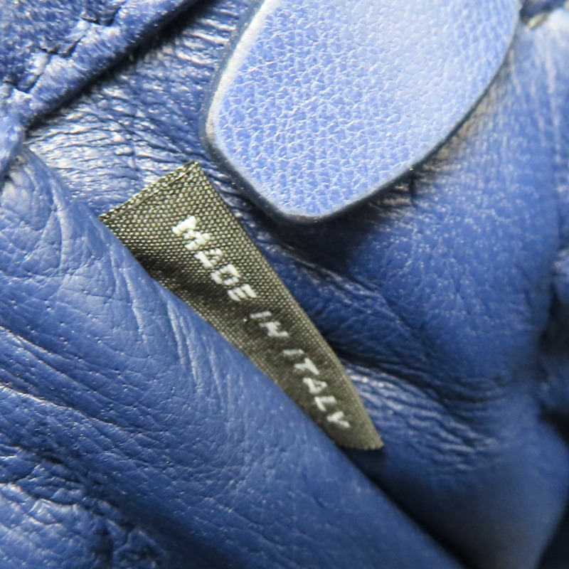 深藍色 羊皮 鍊帶肩背包【PRADA 普拉達】 BT0939-7