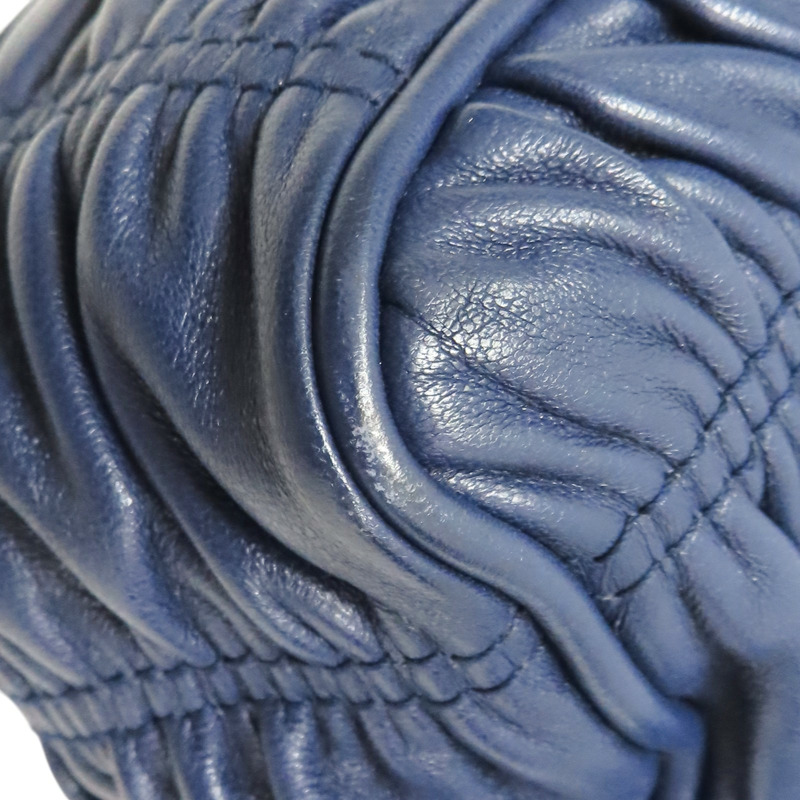 深藍色 羊皮 鍊帶肩背包【PRADA 普拉達】 BT0939-11