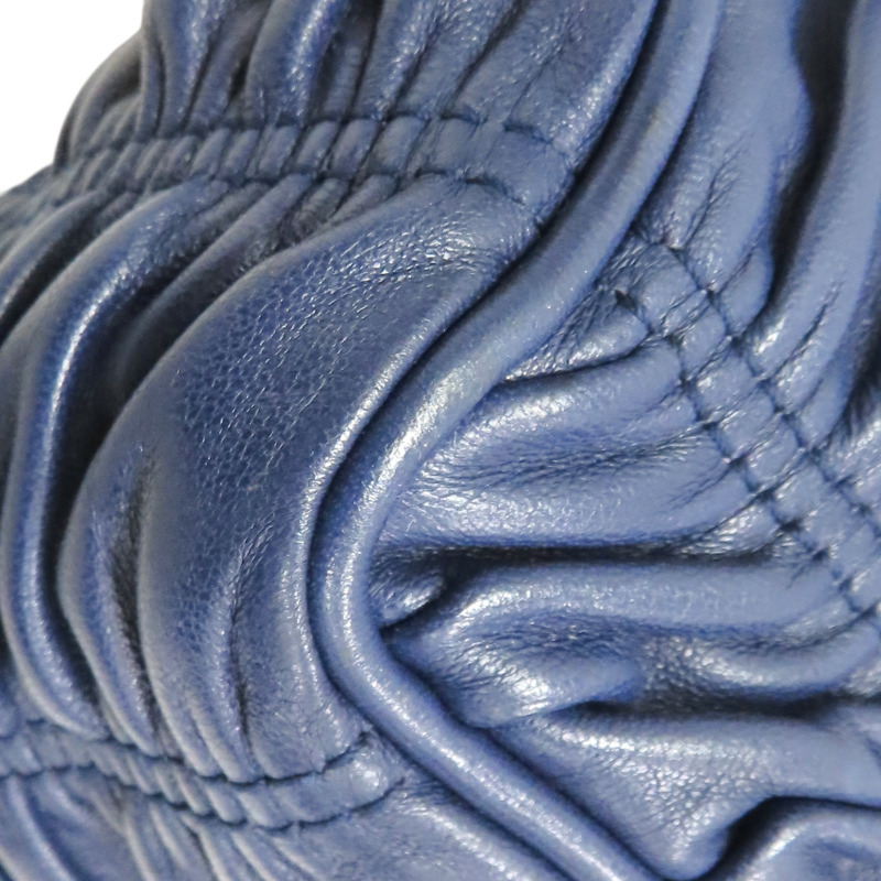 深藍色 羊皮 鍊帶肩背包【PRADA 普拉達】 BT0939-12