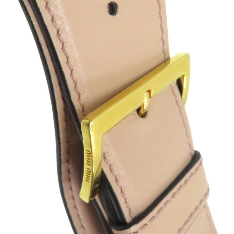 粉色 羊皮 肩背包【MIU MIU 繆繆】-11