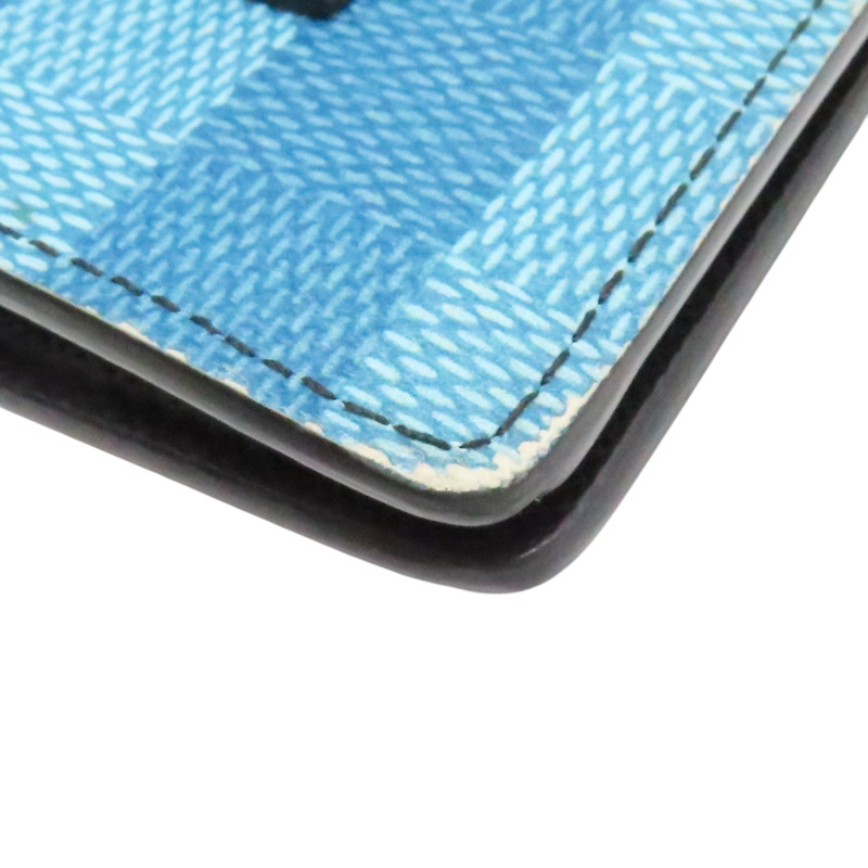 藍色 漸層 PVC塗層帆布 Stripe Brazza 長夾【LOUIS VUITTON LV 路易威登】 M81318-4