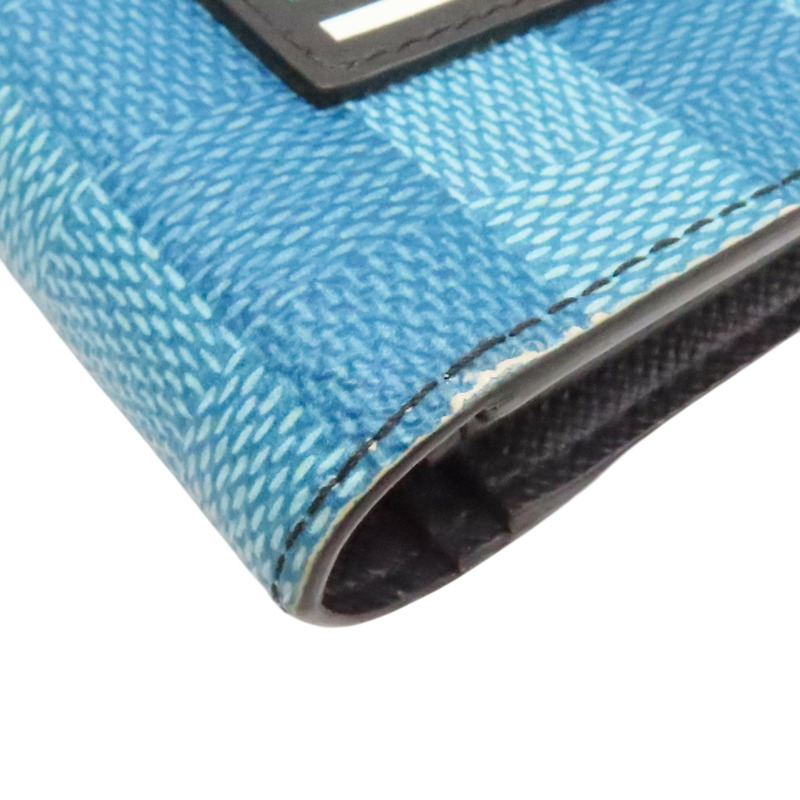 藍色 漸層 PVC塗層帆布 Stripe Brazza 長夾【LOUIS VUITTON LV 路易威登】 M81318-5