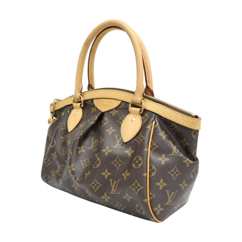 棕色 原花 帆布 Tivoli PM 手提包【LOUIS VUITTON LV 路易威登】 M40143-2