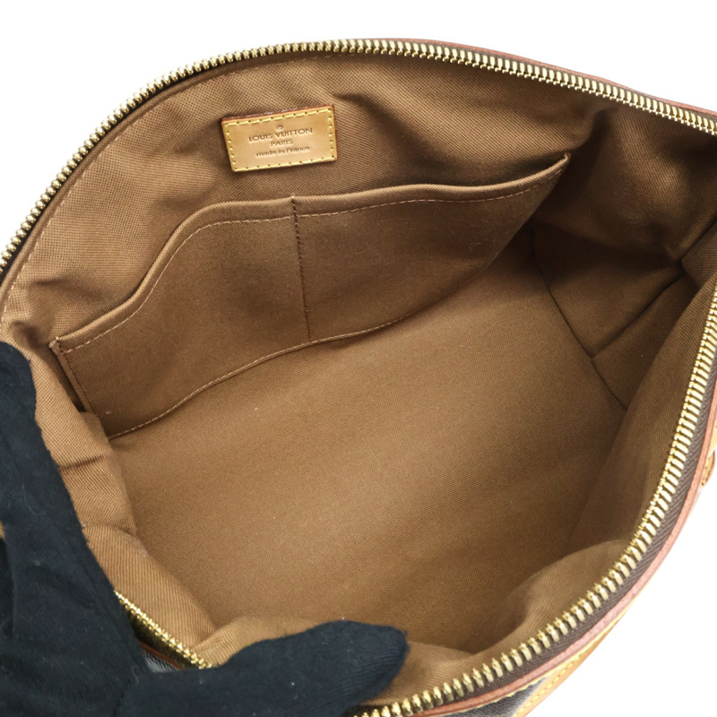 棕色 原花 帆布 Tivoli PM 手提包【LOUIS VUITTON LV 路易威登】 M40143-4