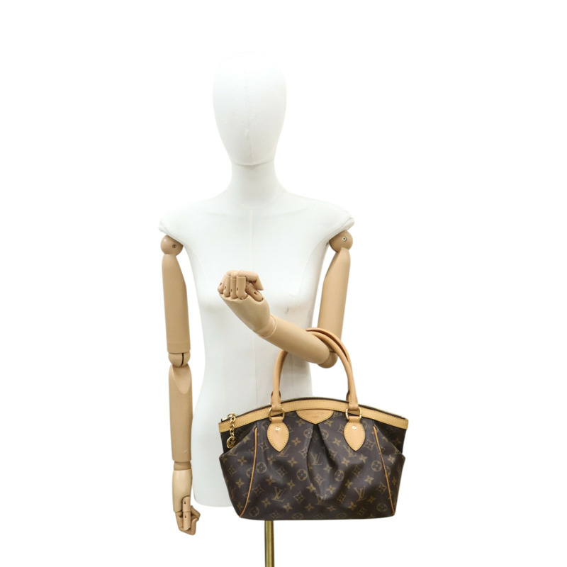 棕色 原花 帆布 Tivoli PM 手提包【LOUIS VUITTON LV 路易威登】 M40143-9