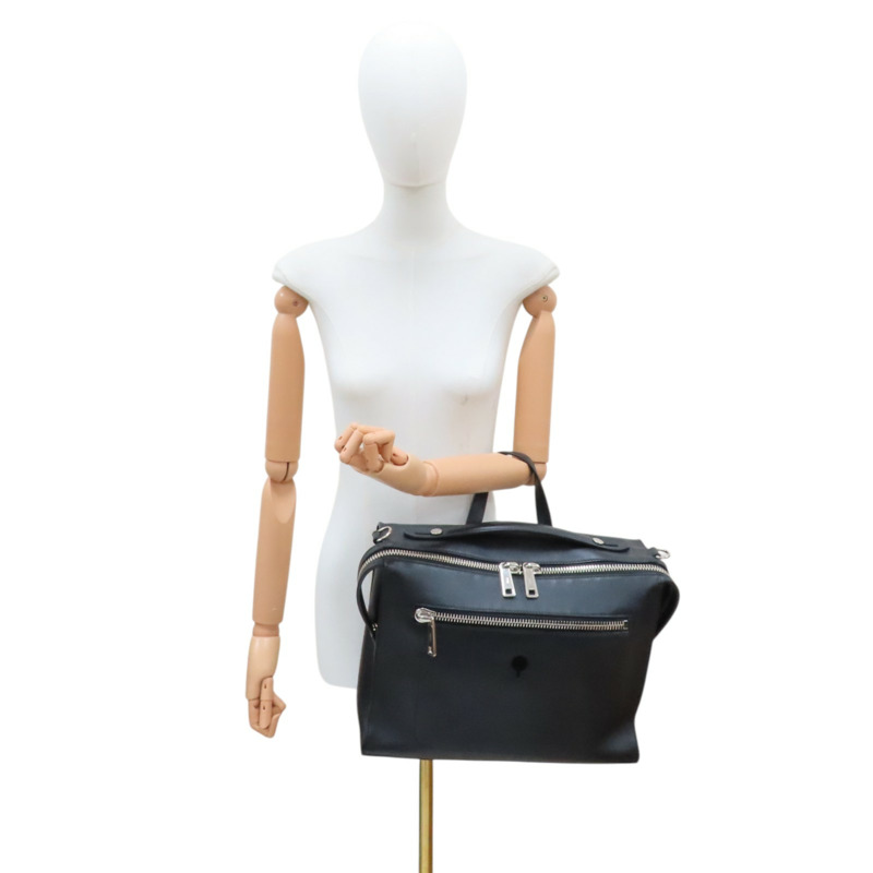 黑色 牛皮 Briefcase 兩用包【FENDI 芬迪】 7VA400-8