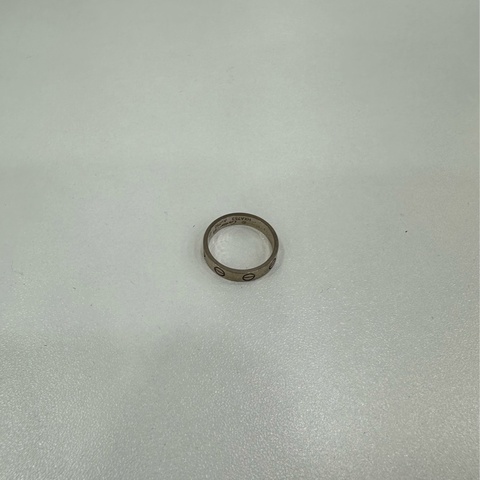 Cartier 卡地亞白金love戒指 48