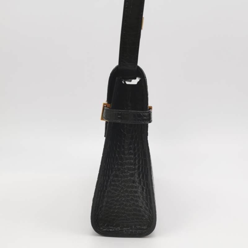 Saint Laurent Manhattan牛皮鱷魚紋肩包-2