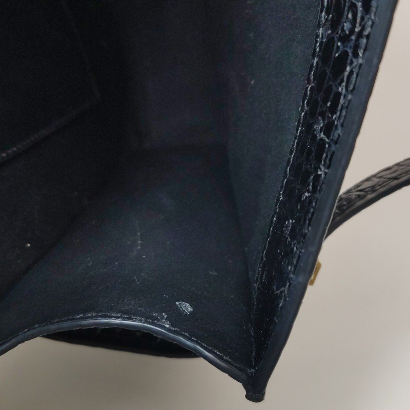 Saint Laurent Manhattan牛皮鱷魚紋肩包-10